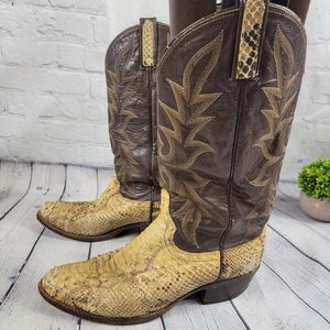 Dan Post Snakeskin Cowboy Boots